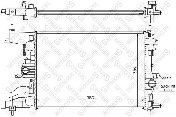 06T121SX18 Uxclent Радиатор основной