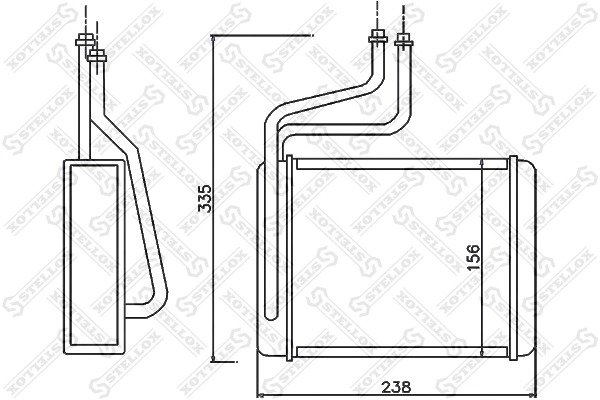  Radiador de forno (de aquecedor) Ford Mondeo II sedan (BFP) (1996 - 2000) II