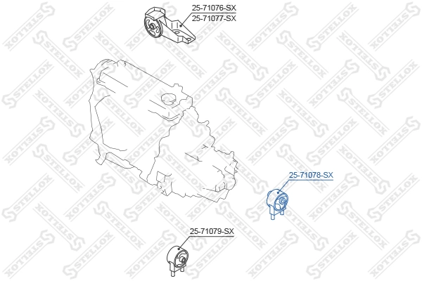 Задняя опора двигателя GP GP6210EMMZ цена, от 15.07 USD