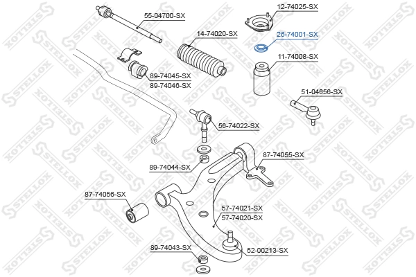 QYB032P Q-top Подшипник верхней опоры