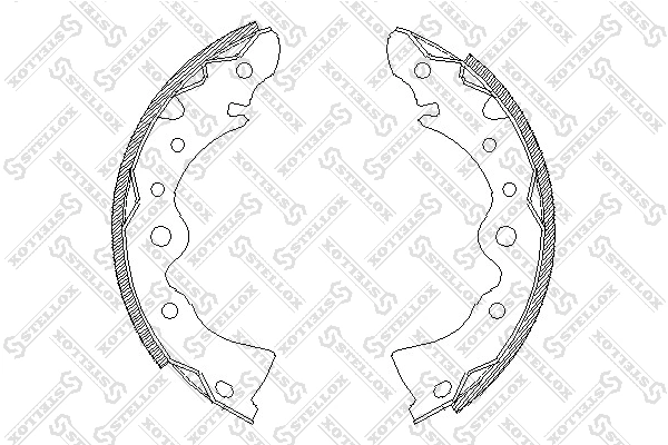 C01004JC Japan Cars Барабанные тормозные колодки