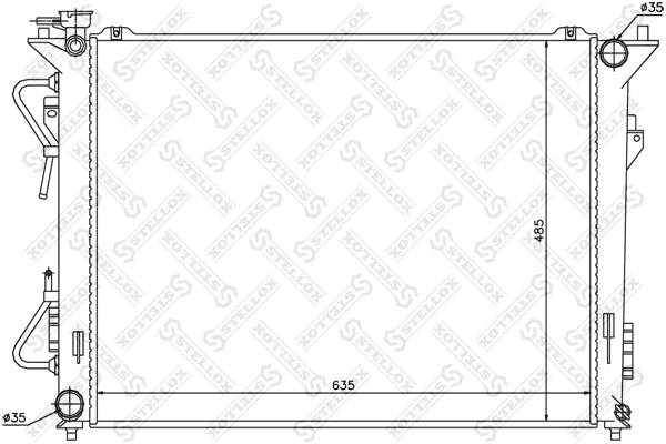 Радиатор охлаждения двигателя Polcar 4026082 цена, от 76.86 USD