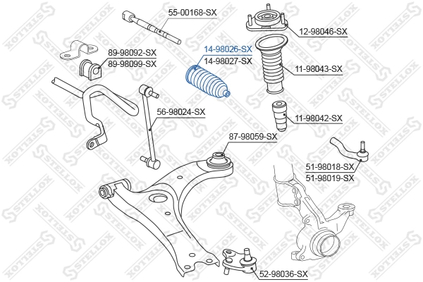 Пыльник рулевой тяги на Toyota Avensis II T25