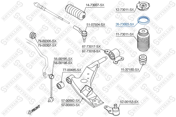 2673003SX Stellox Подшипник верхней опоры