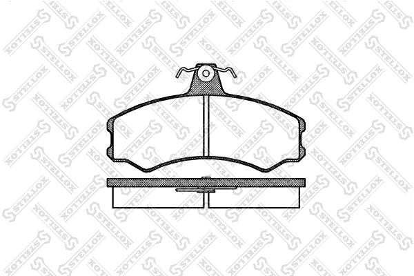 Передние тормозные колодки 4254A5 Peugeot/Citroen