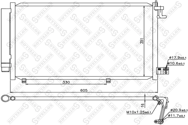Конденсатор кондиционера DP Group CS76711 цена, от 56.64 USD