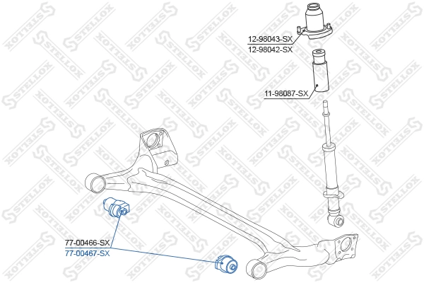 Сайлентблок заднего подрамника Toyota Prius хэтчбек (NHW20) (2003 - 2009) цена, от 20.31 USD