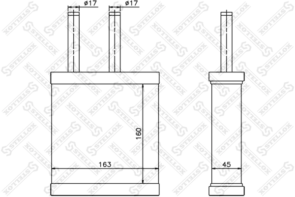 Радиатор печки (отопителя) Polcar 4129N82X цена, от 35.67 USD