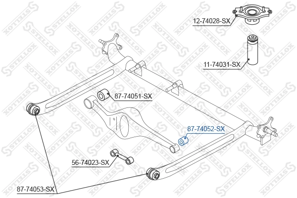 Купить 55136BM400 Nissan/Infiniti Сайлентблок заднего поперечного рычага