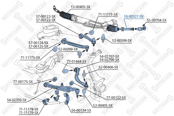 Тяга рулевая поперечная на Audi A8 D3 4E2, 4E8