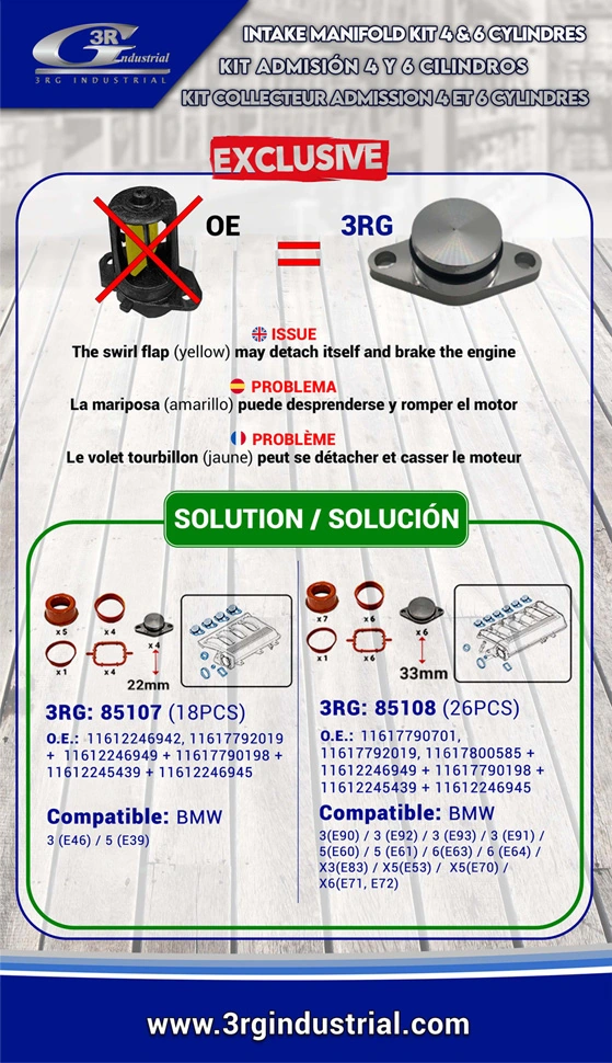 Tubo coletor de admissão BMW 5 E61