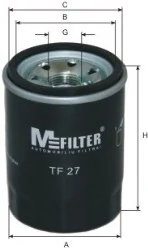 TF27 MFILTER Filtro de aceite original y equivalente