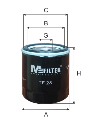 TF28 MFILTER Filtro de aceite original y equivalente