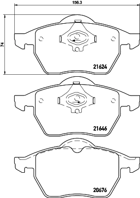 8DB355007881 HELLA Колодки передние
