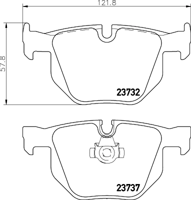 8DB355010471 HELLA Колодки тормозные дисковые комплект