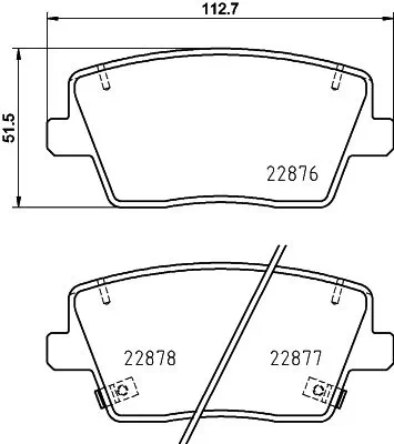 Купить 58302S0A51 Hyundai/Kia Колодки тормозные задние, дисковые