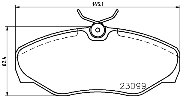 8DB355011091 HELLA Колодки передние