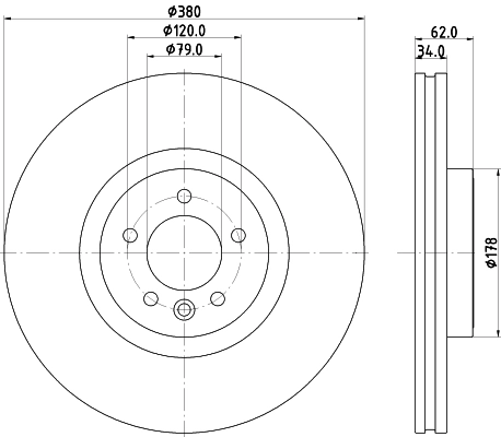 Передние тормозные диски LR016176 Britpart