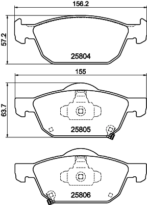  Передние тормозные колодки Honda Civic 10