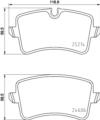 8DB355016001 HELLA Колодки тормозные дисковые комплект
