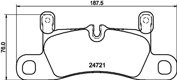 8DB355015121 HELLA Колодки тормозные дисковые комплект