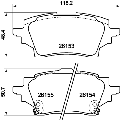 Задние дисковые колодки VALEO 302536