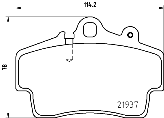 8DB355018471 HELLA Колодки передние
