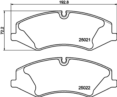 8DB355015081 HELLA Колодки передние