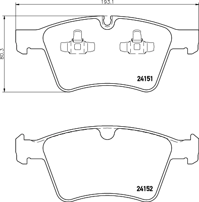 8DB355014191 HELLA Колодки передние