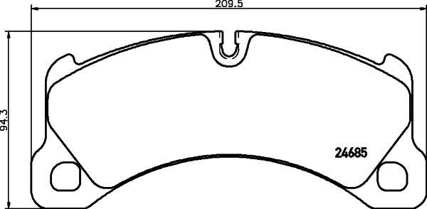 8DB355015131 HELLA Колодки передние