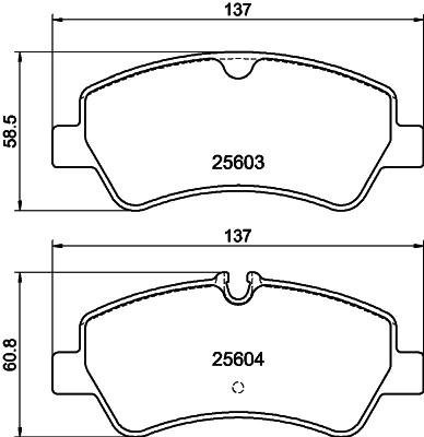 8DB355020721 HELLA Колодки тормозные дисковые комплект