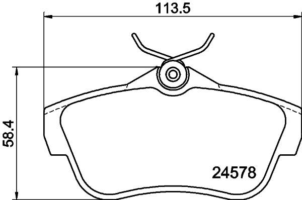 8DB355013421 HELLA Колодки тормозные дисковые комплект