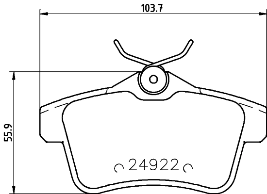 8DB355014531 HELLA Колодки тормозные дисковые комплект