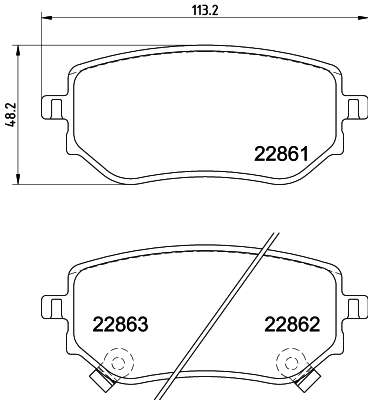 Колодки тормозные дисковые комплект на Nissan Navara NP300 IV D23, D23T