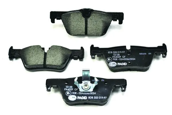 Задние дисковые колодки HELLA 8DB355019971