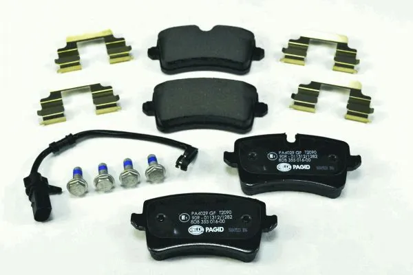 Задние дисковые колодки HELLA 8DB355016001
