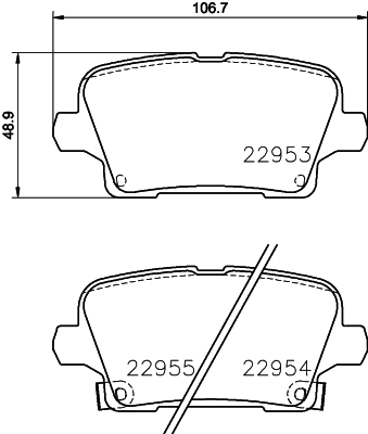Задние тормозные колодки 13517694 Peugeot/Citroen
