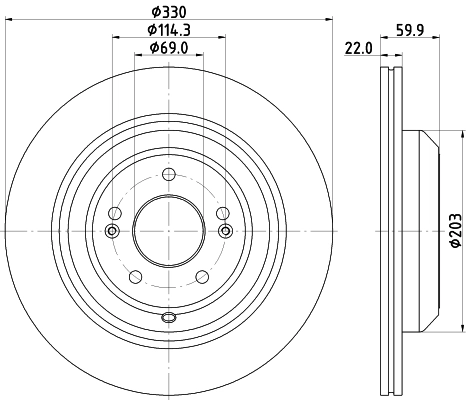 Купить CRZK05047794AA Zuiko Диск тормозной задний