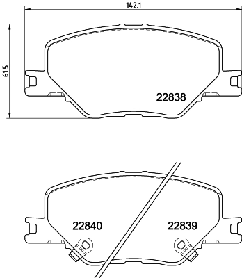 FDB5522 Ferodo Колодки передние