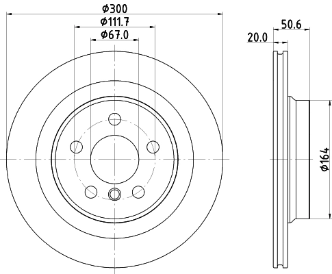 8DD355122631 HELLA Дисковый тормоз