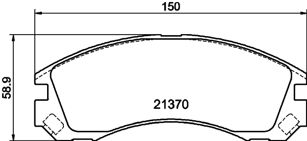 8DB355011751 HELLA Колодки передние