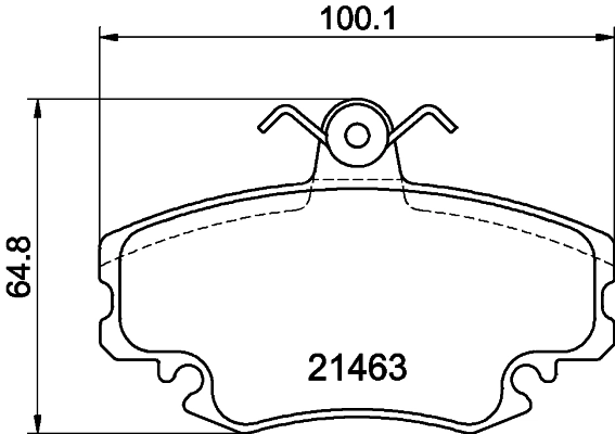 8DB355018131 HELLA Колодки передние