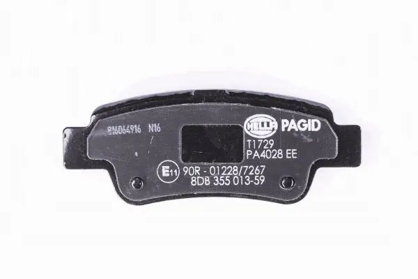 Купить 8DB355013591 HELLA Колодки тормозные задние, дисковые