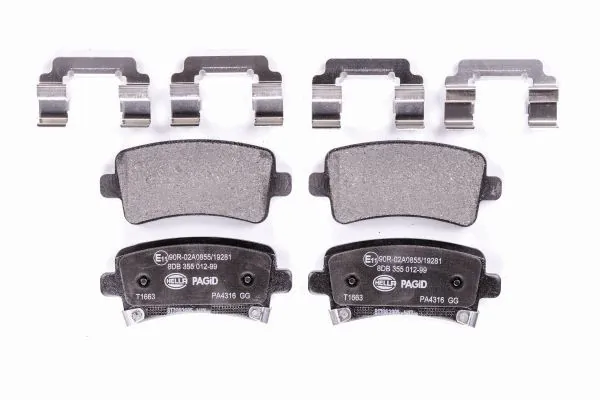 Задние тормозные колодки 8DB355012991 HELLA