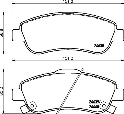 8DB355013611 HELLA Колодки передние