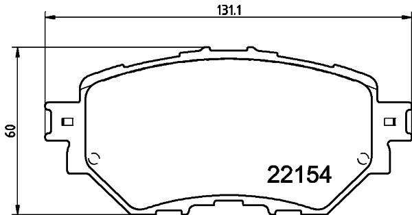 8DB355032091 HELLA Колодки передние