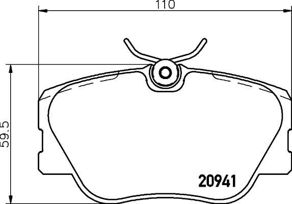 8DB355017601 HELLA Колодки передние