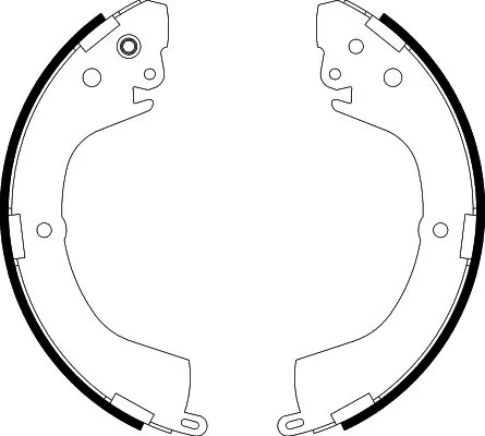 Купить 986487886 Bosch Задние барабанные тормозные колодки
