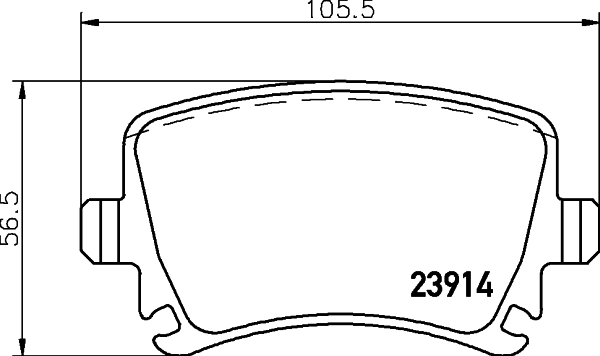8DB355010601 HELLA Колодки тормозные дисковые комплект