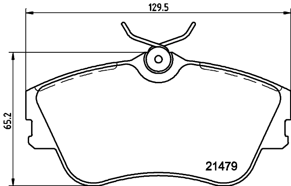 8DB355018071 HELLA Колодки передние